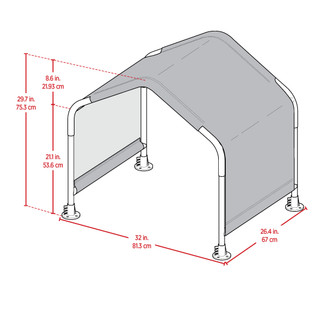Thumbnail 2: Shelter Logic Shelter Logic 2.5' x 2' x 2.5' Pet Shelter 