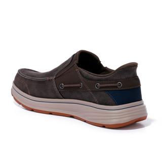 Thumbnail 6: Skechers Men's Slip In Relaxed Fit Troutt Rustic Loafer 