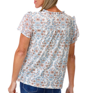 Thumbnail 2: Lucky Brand Women's Short Sleeve Keyhole Neck Top 