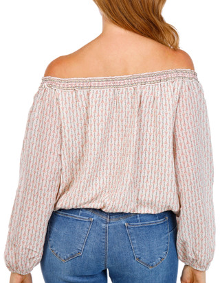 Thumbnail 2: MAX STUDIO Smock Neck Bubble Hem Blouse 
