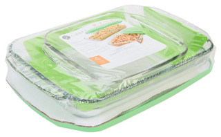 Thumbnail 3: Libbey Baker's Basics 4-Piece Glass Bakeware Set 