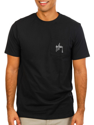 Thumbnail 2: Guy Harvey Men's Logo Pocket Tee 