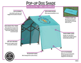 Thumbnail 6: Life is Good Life Is Good Pop Up Pet Shelter 