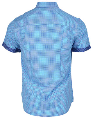 Thumbnail 2: Nick Graham Cross Box Neat Short Sleeve Sport Shirt 