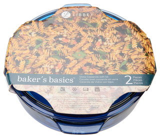 Thumbnail 1: Libbey Baker's Basics 3.2 Qt Casserole Denim Blue 