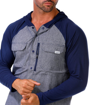 Thumbnail 3: Habit Men's Outdoor Hybrid Hoodie 