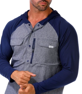 Thumbnail 3: Habit Men's Outdoor Hybrid Hoodie 