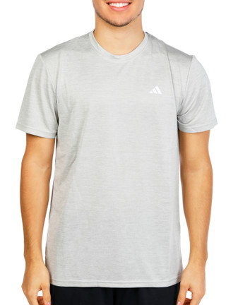 Thumbnail 1: Adidas Men's Active Heathered Baselayer Logo Tee 