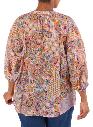 Thumbnail 2: Vince Camuto Women's Plus Paisley Print Blouse  