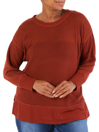 Thumbnail 1: Chenault Women's Plus Ribbed Top  