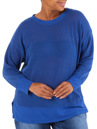 Thumbnail 1: Chenault Women's Plus Ribbed Top  