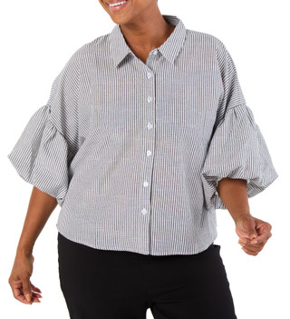 Thumbnail 1: Liv Women's Plus Stripe Print Top  