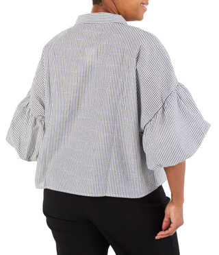 Thumbnail 2: Liv Women's Plus Stripe Print Top  