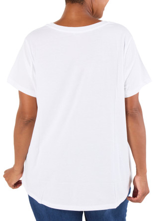 Thumbnail 2: REMI JAMES Women's Plus Star Graphic Tee  