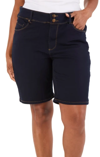 Thumbnail 1: D. Jeans Women's Plus High Rise Bermuda Shorts  