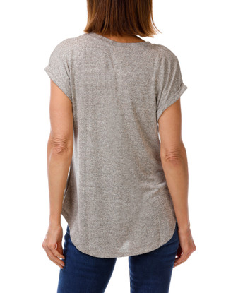 Thumbnail 2: Tru Self Women's Harvest Pumpkin Graphic Top 