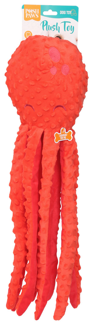 Thumbnail 1: Posh Paws Plush Octopus Dog Toy 