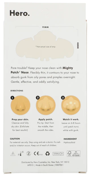 Thumbnail 3: HERO 10 Pk Hydrocolloid Nose Pateches 