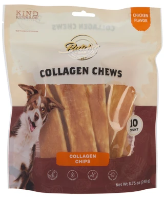 Thumbnail 1: Kind Rewards 8 oz Chicken Flavor Collagen Pet Chew Chips 