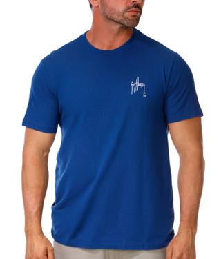 Thumbnail 2: Guy Harvey Men's Scribble Mahi Logo Graphic Tee 