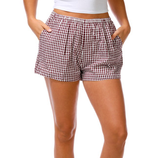 Thumbnail 1: BILLABONG Juniors gingham 2 Pocket Shorts 