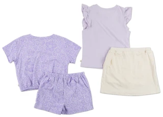 Thumbnail 2: BEARPAW Girls 4 Pc Shorts Set 