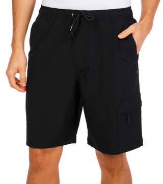 Thumbnail 1: Tony Hawk Men's Active 4 Pocket Hybrid Tech Drawstring Cargo Shorts 