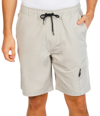Thumbnail 1: Tony Hawk Men's Active 4 Pocket Hybrid Tech Drawstring Cargo Shorts 