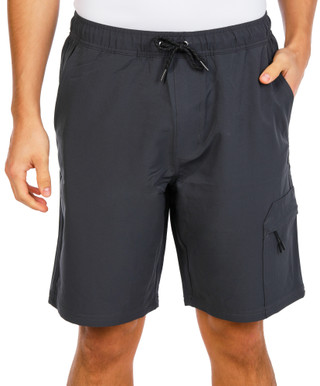 Thumbnail 1: Tony Hawk Men's Active 4 Pocket Hybrid Tech Drawstring Cargo Shorts 