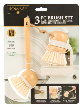 Thumbnail 2: Bombay 3 Pc Brush Set 