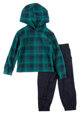 Thumbnail 1: Stitch & Stone Little Girls 2 Pc Pants Set 