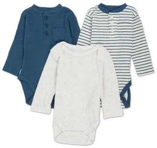 Thumbnail 1: ELEPHANT AND CASTLE Baby Boys 3 Pk Creepers  