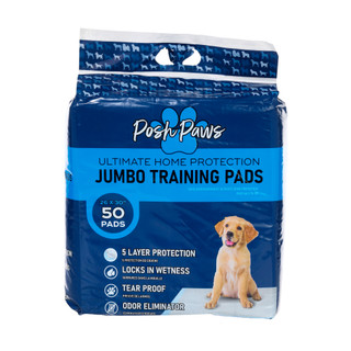 Thumbnail 1: Posh Paws 50 Pk Jumbo 5 Layer Pet Training Pads 
