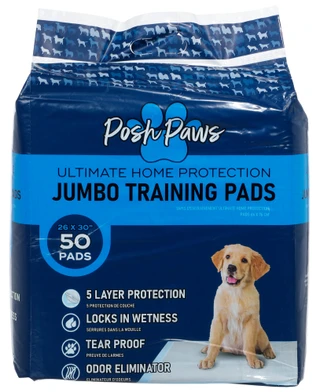Thumbnail 1: Posh Paws 50 Pk Jumbo 5 Layer Pet Training Pads 