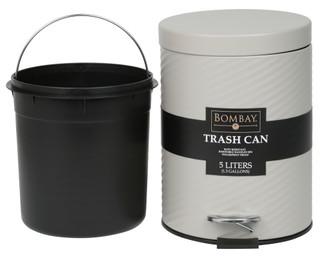 Thumbnail 2: Bombay 1 gal Trash Can  with Foot Pedal & Removable Bin 
