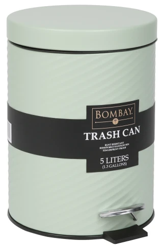 Thumbnail 1: Bombay 1 gal Trash Can  with Foot Pedal & Removable Bin 
