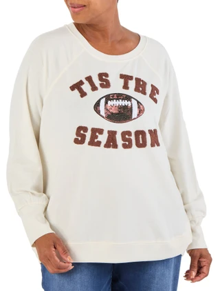 Thumbnail 1: Philosophy Women's Plus Football Sweatshirt  