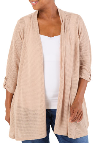 Thumbnail 1: Chenault Women's Plus Open Front Cardigan  