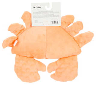 Thumbnail 2: Petlou 12" Dotty Friends Crab Plush Dog Toy 