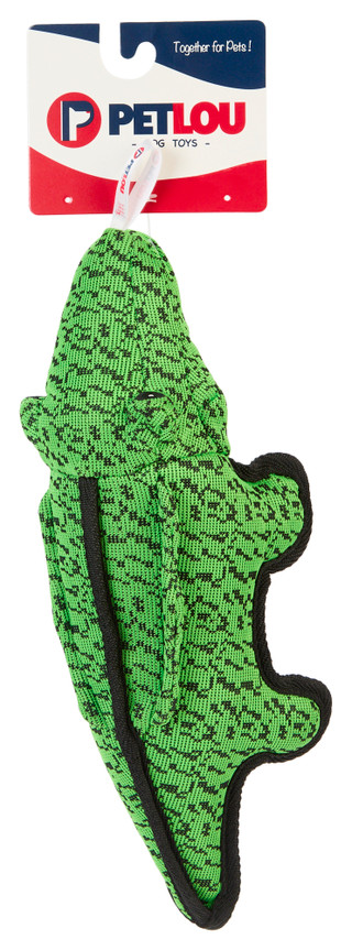 Thumbnail 1: Petlou Farmhouse Crocodile 13in Plush Dog Toy 