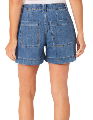 Thumbnail 2: CITY BLUES Utility Short in Medium Indigo 