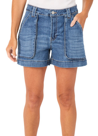 Thumbnail 1: CITY BLUES Utility Short in Medium Indigo 