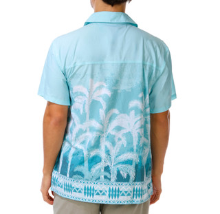 Thumbnail 4: REEL LEGENDS Men's Short Sleeve Printed Button Up Shirt 