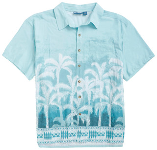 Thumbnail 2: REEL LEGENDS Men's Short Sleeve Printed Button Up Shirt 