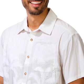 Thumbnail 2: REEL LEGENDS Men's Short Sleeve Printed Button Up Shirt 