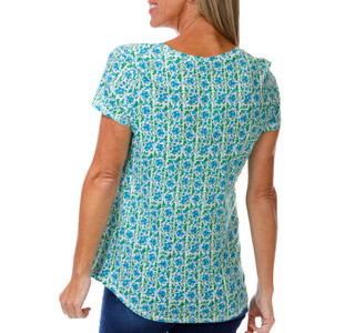 Thumbnail 2: Blue Sol Women's Short Sleeve V-Neck Top 