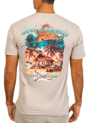 Thumbnail 3: REEL LEGENDS Men's Short Sleeve Graphic Tee 