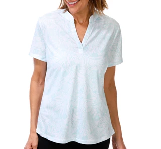 Thumbnail 1: REEL LEGENDS Women's Short Sleeve Freeline Split Neck Top 