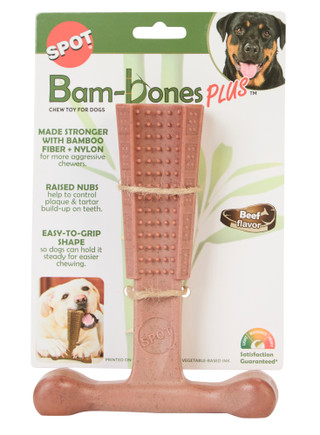 Thumbnail 1: BAMBONE Plus Beef Flavor Chew Toy 