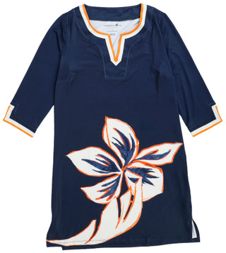 Thumbnail 1: Caribbean Joe Women's 3/4 Sleeve Tropical UPF30+ Dress 